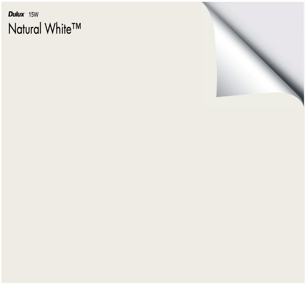 Dulux Natural White The Big Paint Sample