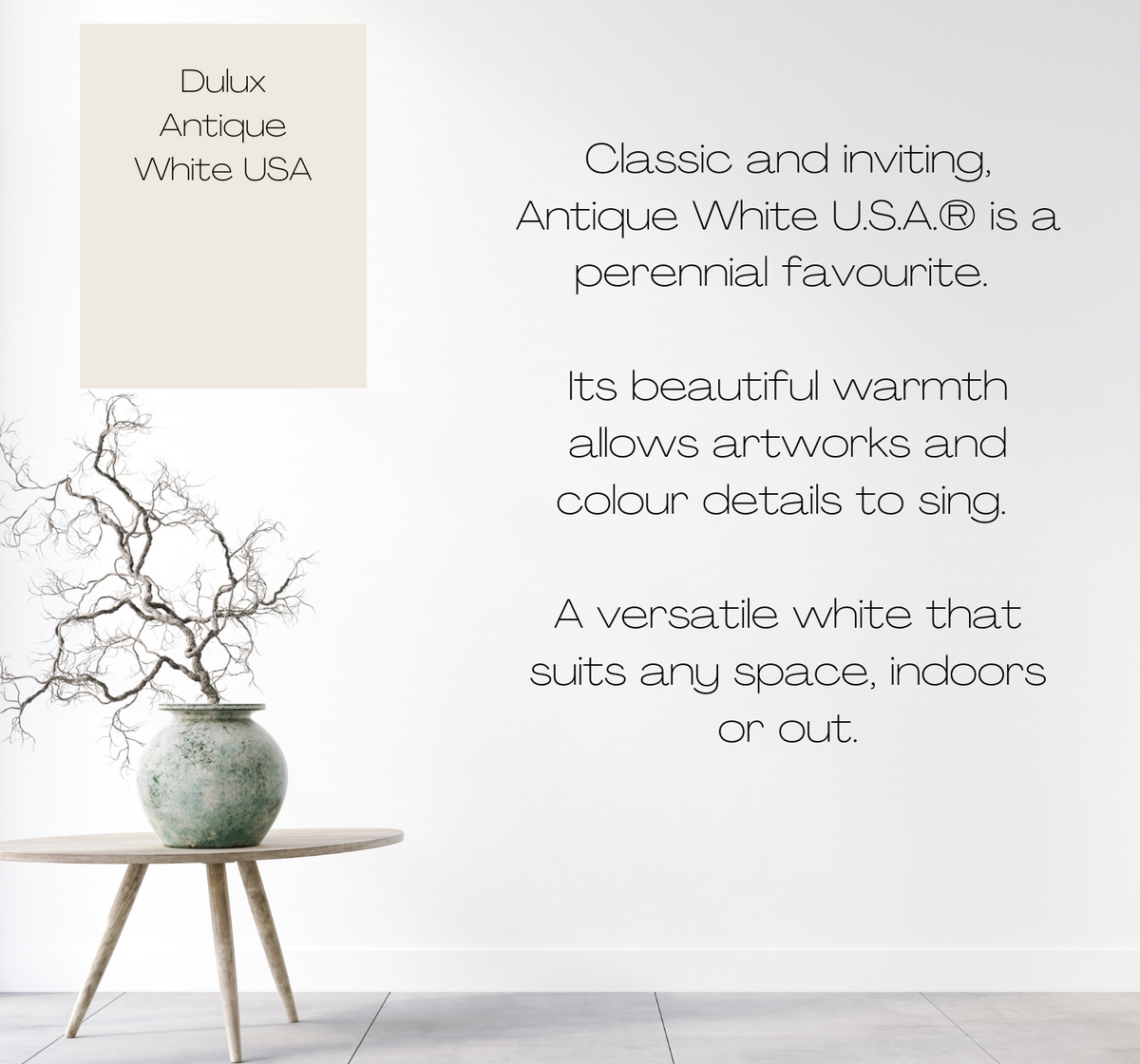 Dulux Antique White USA The Big Paint Sample
