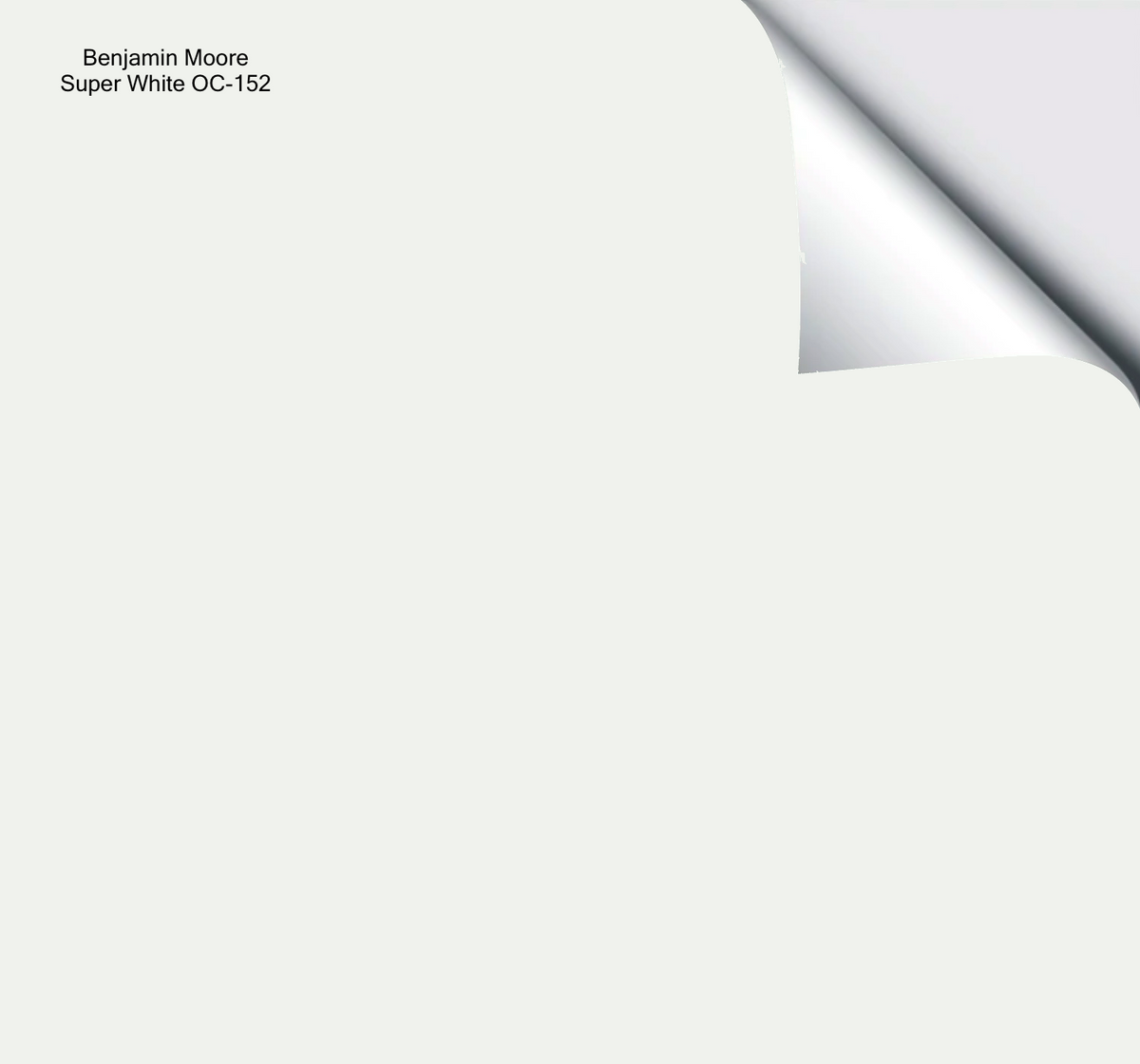 Benjamin Moore Super White – The Big Paint Sample