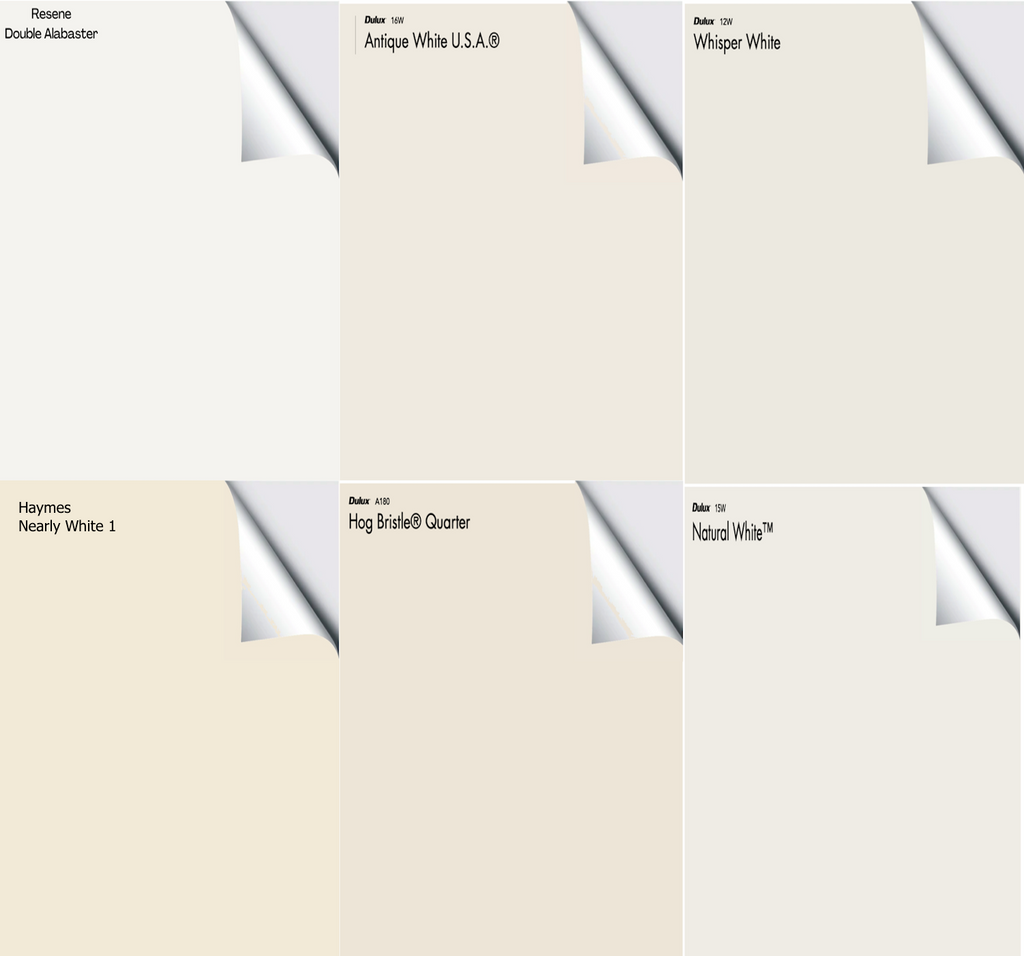 Simply White Reseen Resene paints by The Big Paint Sample.