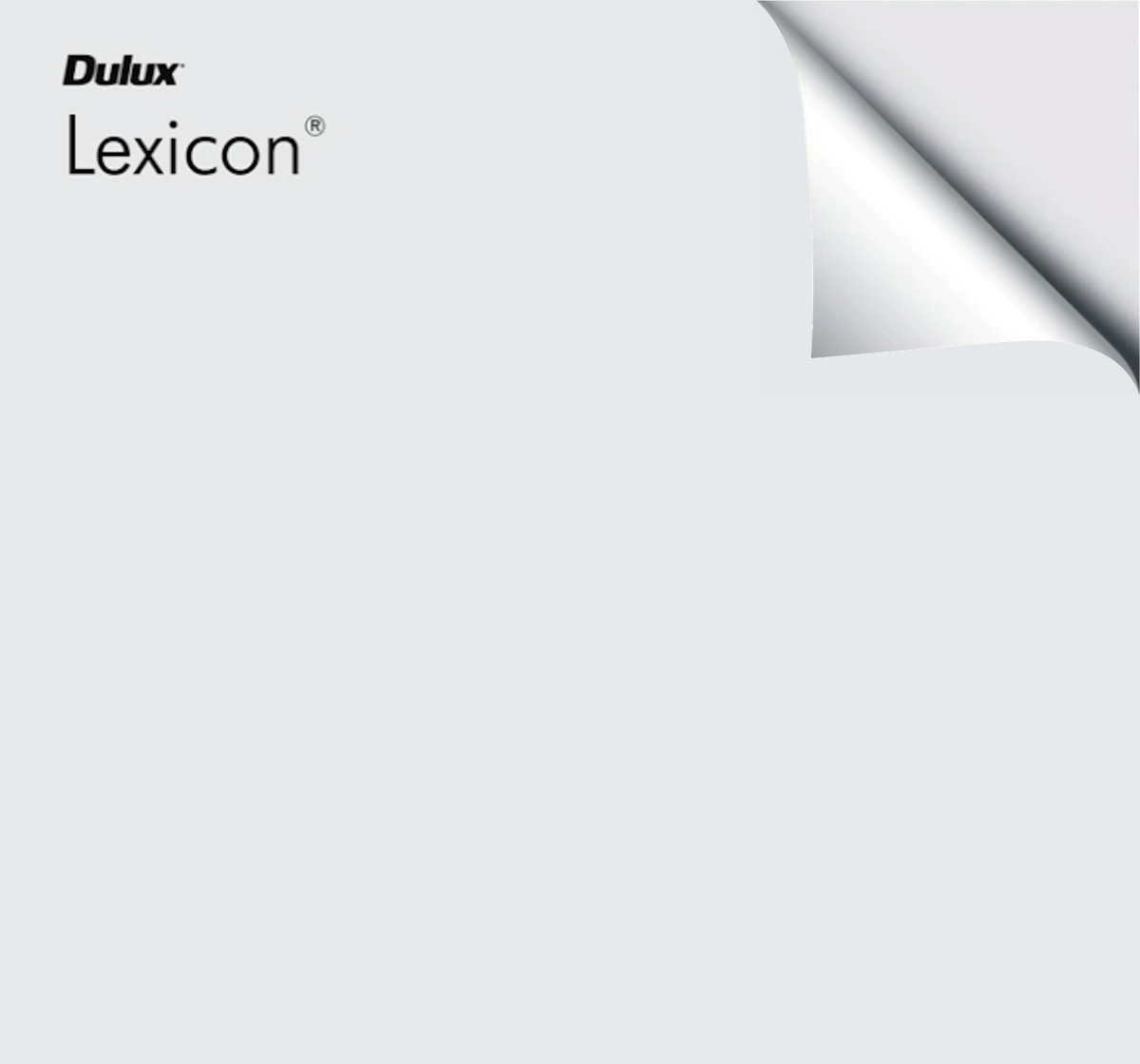 Dulux Lexicon – The Big Paint Sample