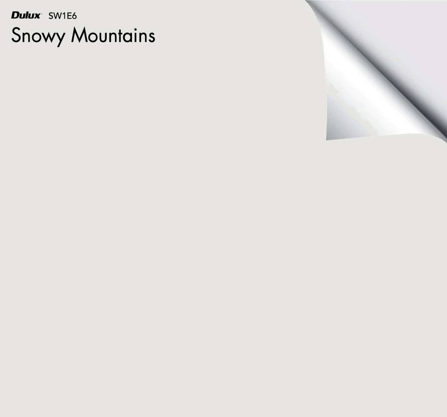 Dulux Snowy Mountains The Big Paint Sample Dulux Snowy Mountains The Big Paint Sample