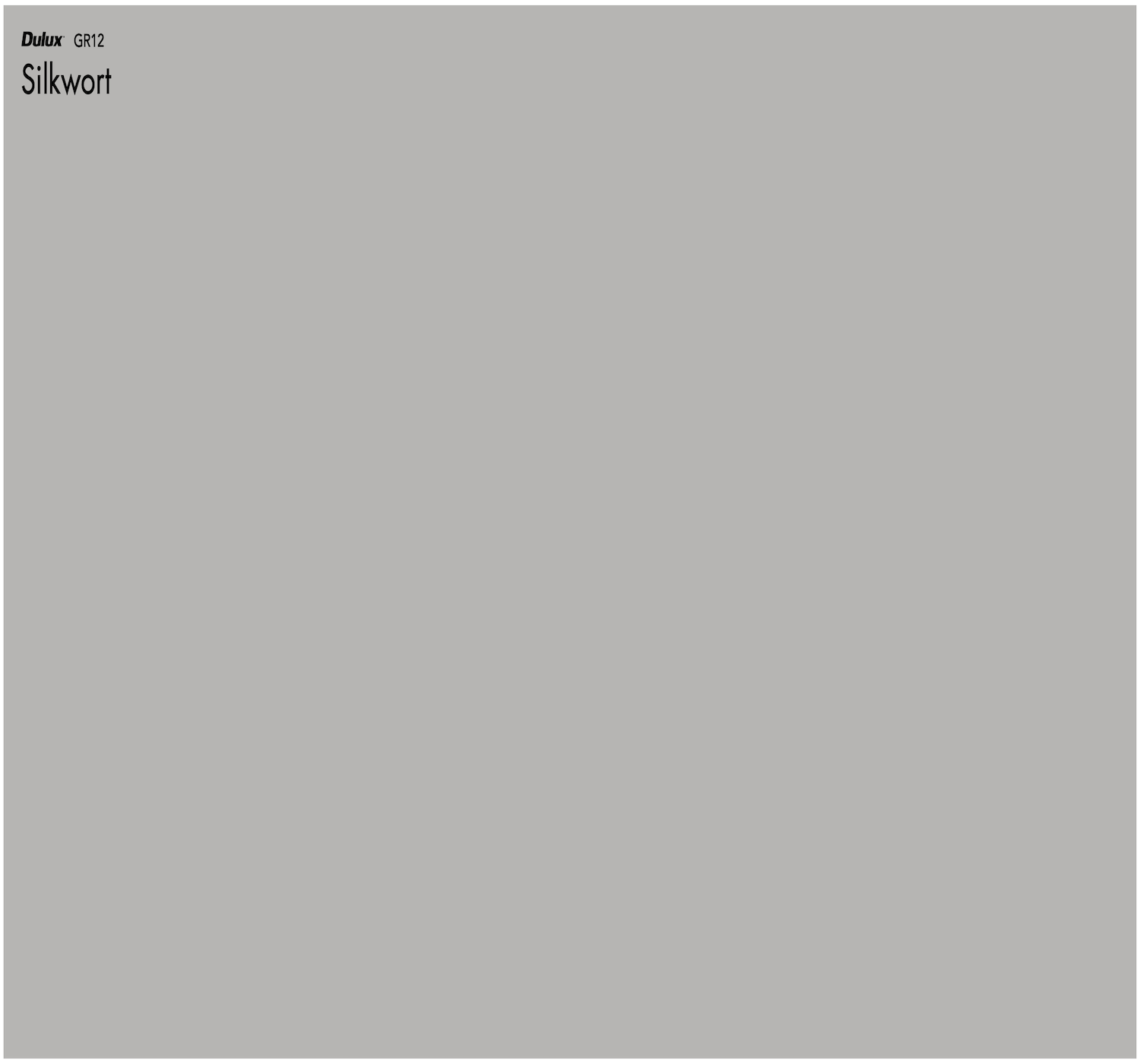 Dulux Silkwort – The Big Paint Sample