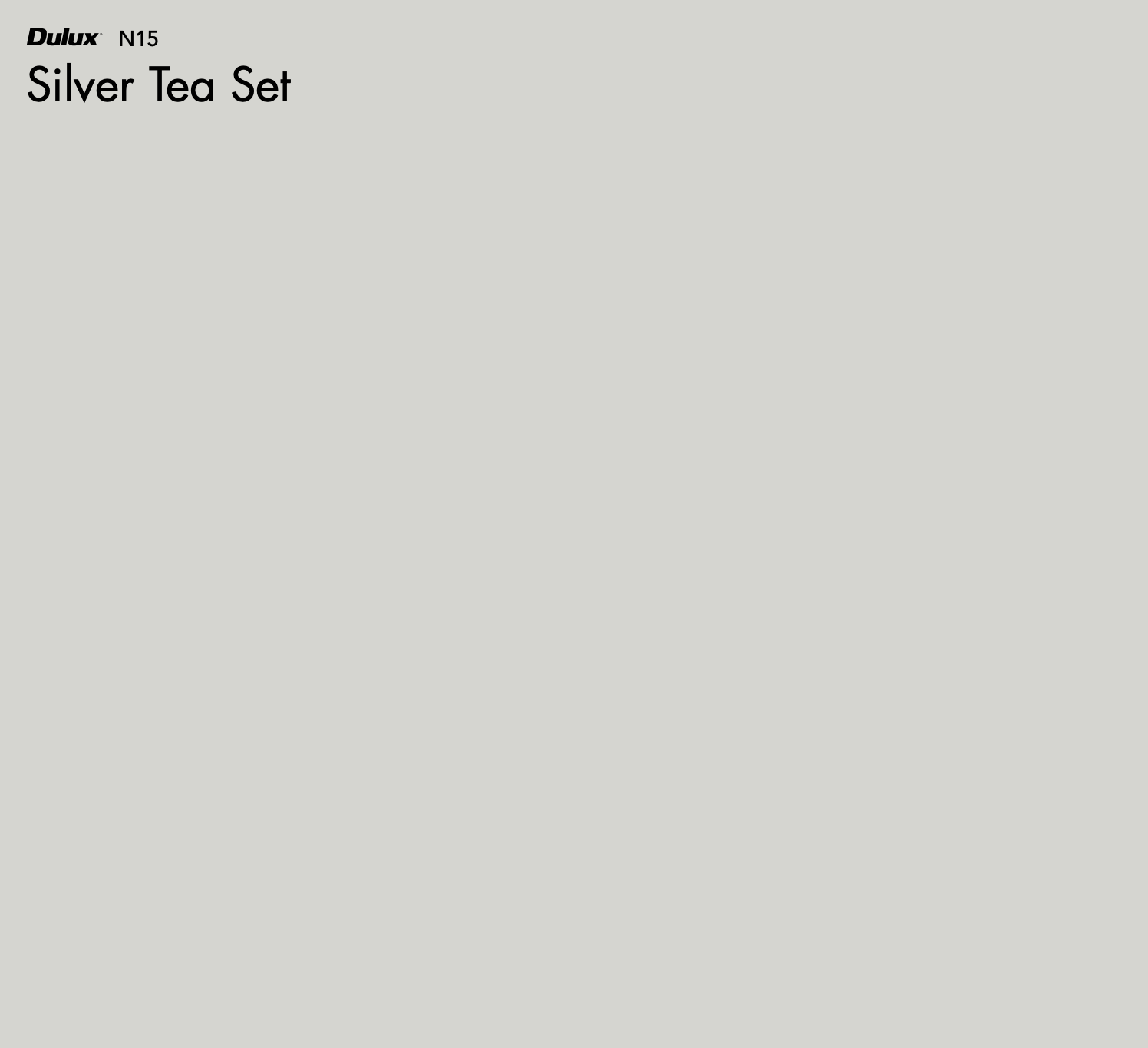Silver Tea Set Colour Dulux Silver Tea Set – The Big Paint Sample